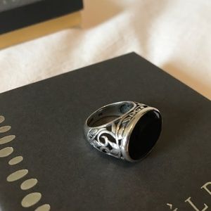 Silpada Black Oval Ring